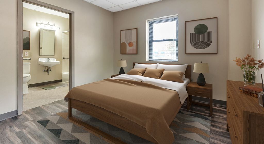St. Martha's Village bedroom