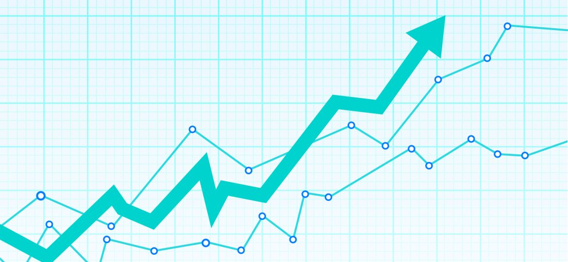 Graph showing growth
